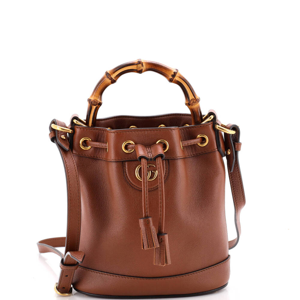 Gucci Mini Diana Bucket Bag Leather